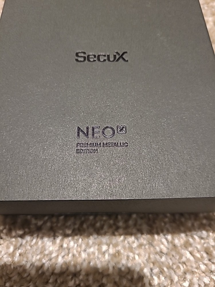 SecuX Neo X - Crypto Wallet w/Intuitive Touchscreen, Bluetooth, Never used