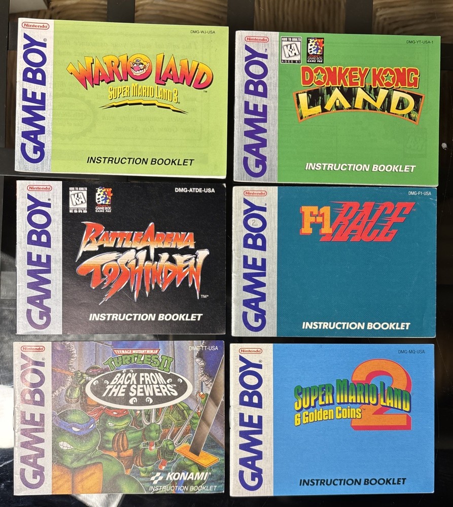 Gameboy Manuals You Choose !!