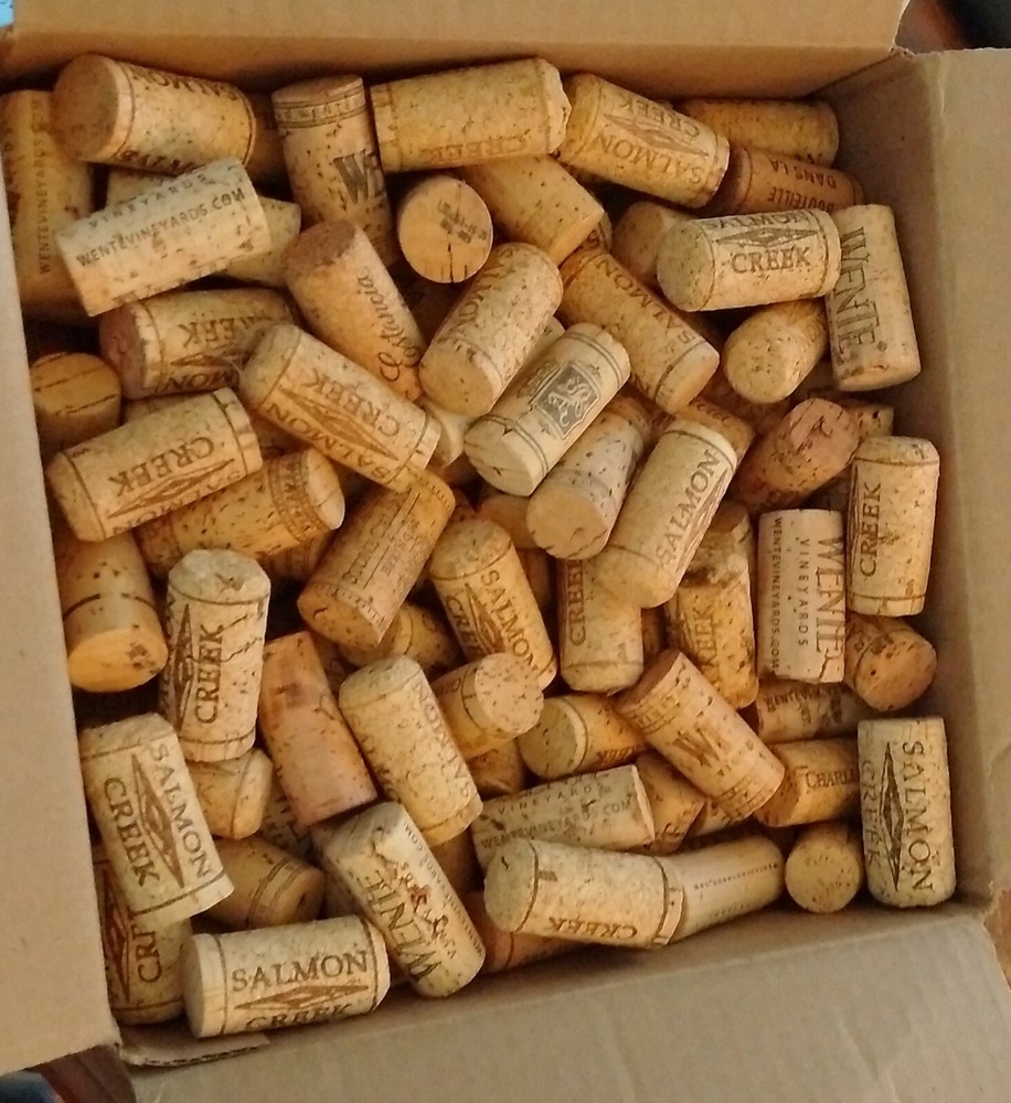 175 Used Wine Corks - No Plastic or Champagne Corks