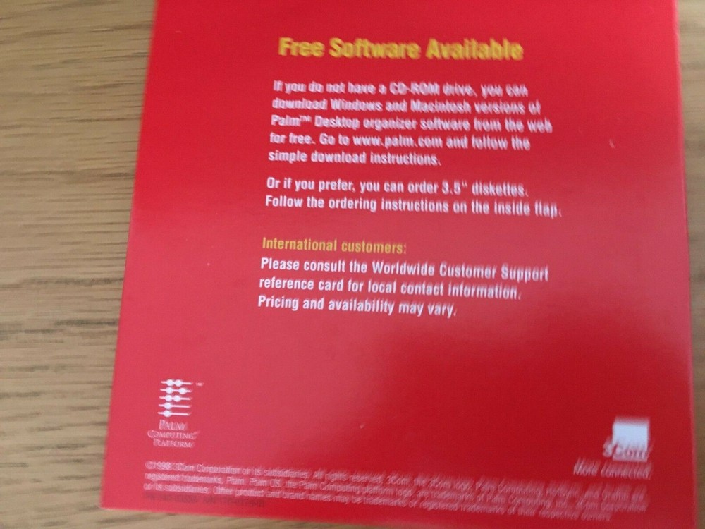 Palm V, original Sofware CD