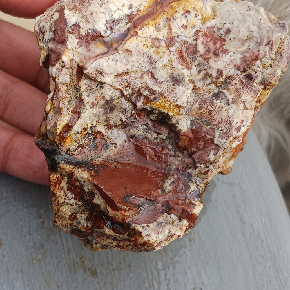 Highly Silicated Lithium Based Tiffany Stone Silicious Purple Agate