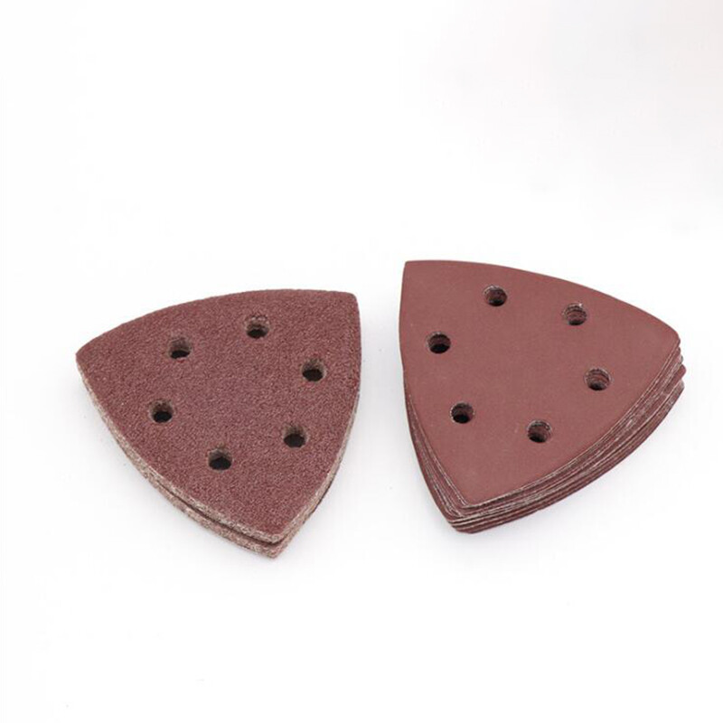 Hook and Loop 90mm Detail Palm Sanding Sheets / Mouse Triangular Sandpaper Pads