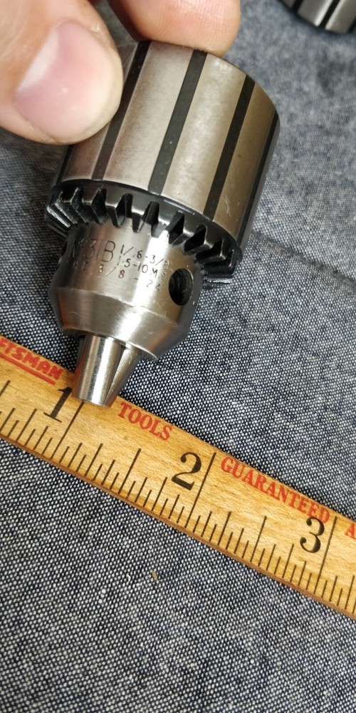NOS JACOBS Threaded Drill Chuck 31B cap: 1/16-3/8 Mount: 3/8-24