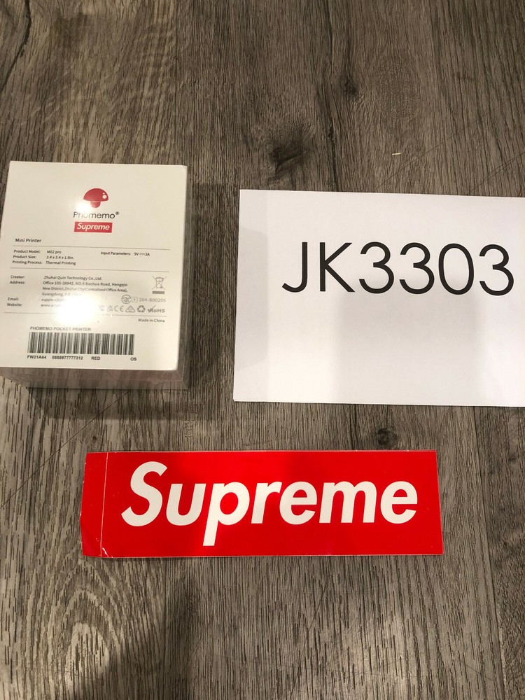 Supreme Phomemo Pocket Printer Red FW21 New & Sealed