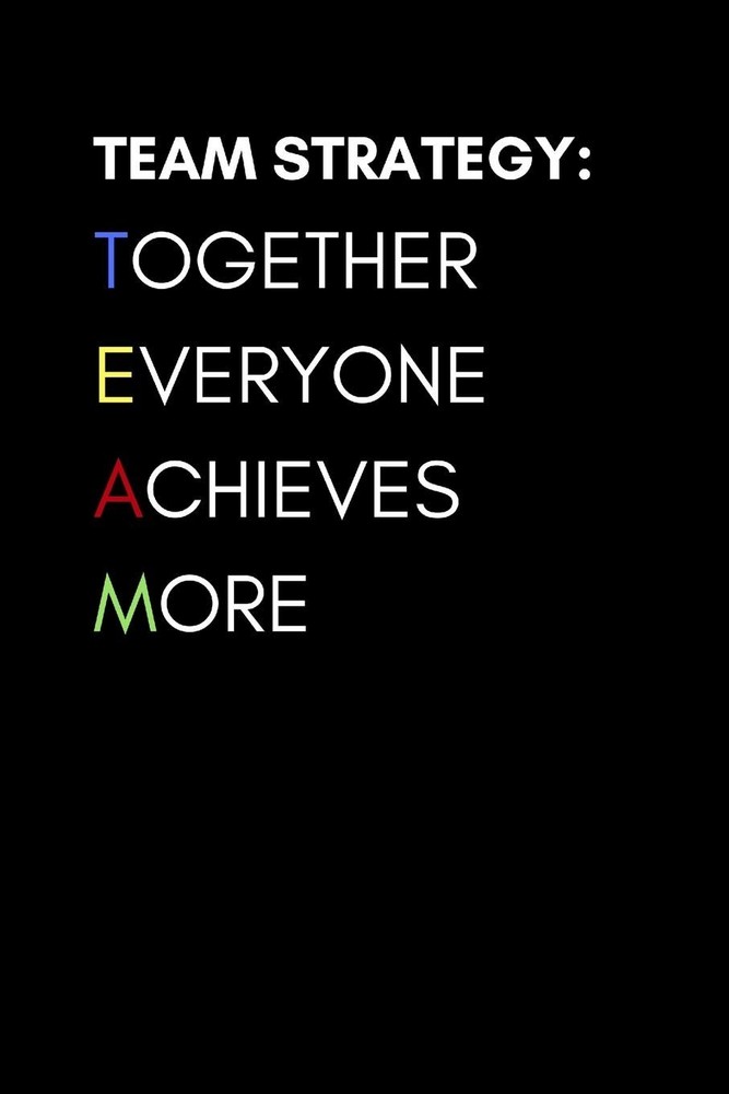 6 x 9 Blank Lined Inspirational Notebook for Effective Group Brainstorming