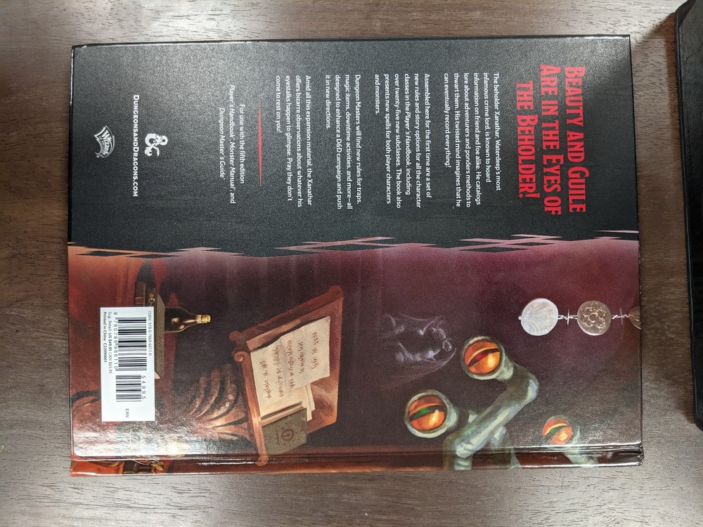 D&D Rulebooks + Xanathar's Guide + Tasha's Cauldron + Dice Set