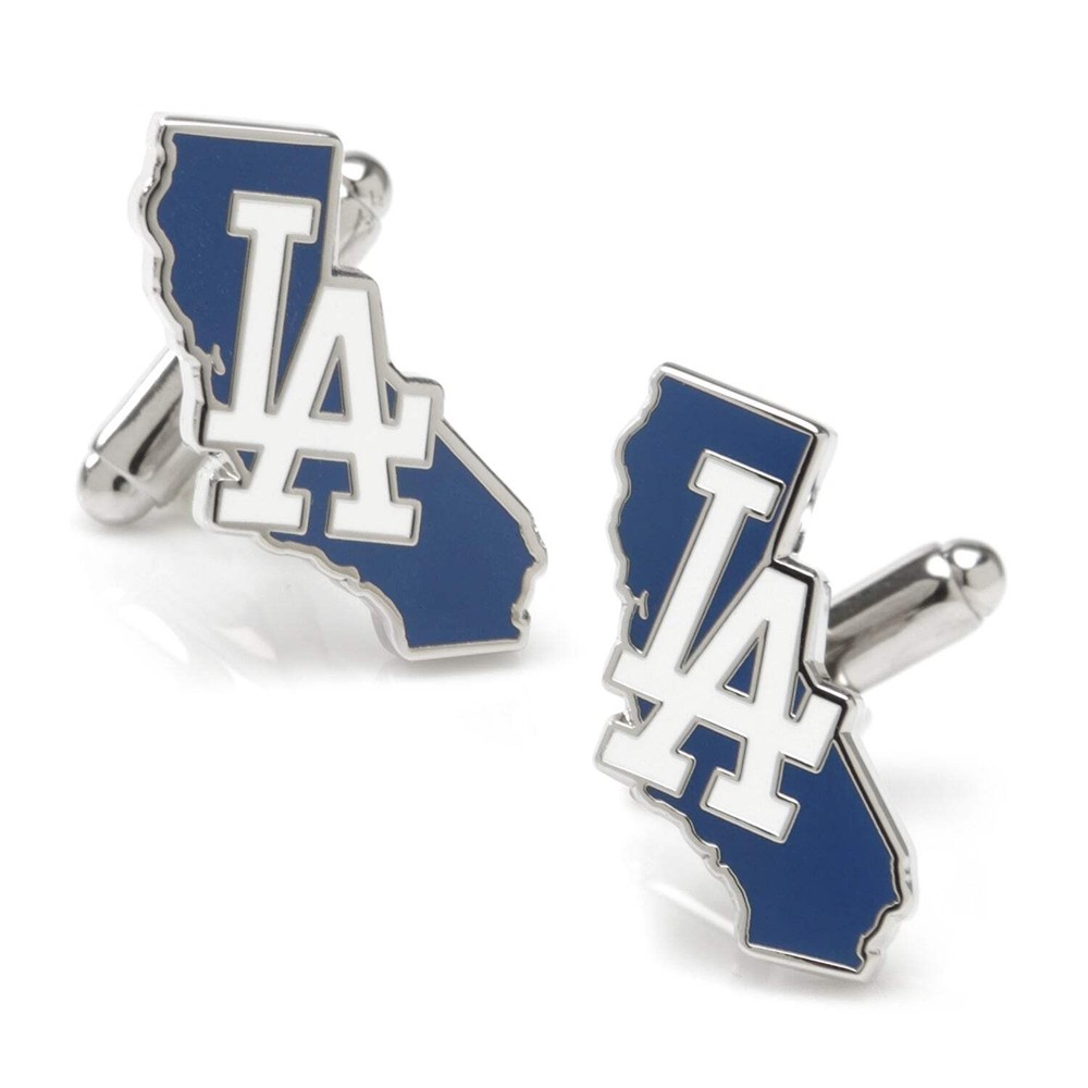 MLB LA Dodgers State Shaped Cufflinks