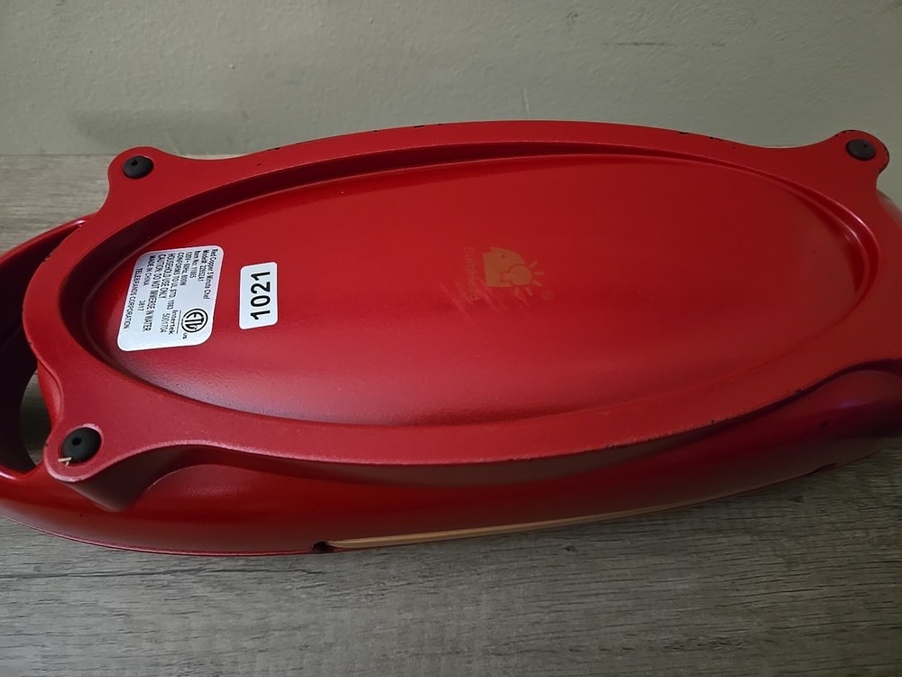 Copper Red 5 Minute Chef Ceramic Nonstick Omelet Snack Maker