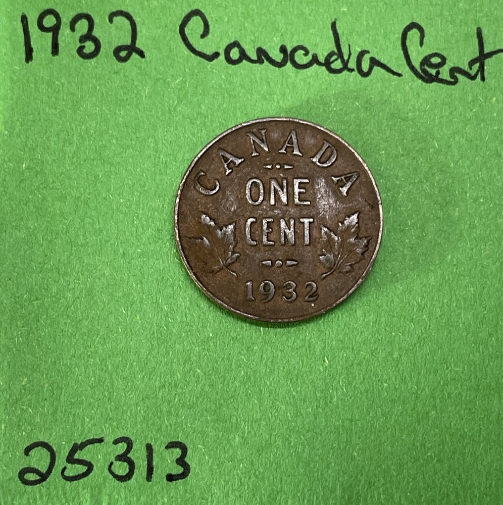 1932 Canada 🇨🇦 Small Cent 1c Nice Coin