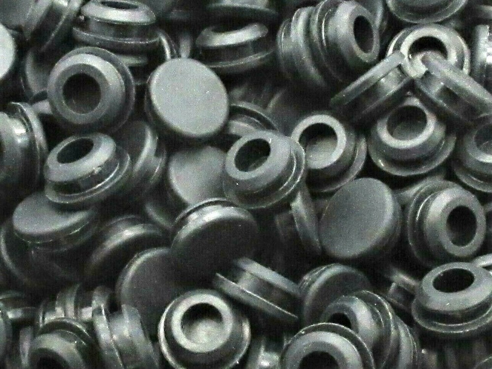 7/16” Solid Rubber Grommet Panel Plug 5/8" OD Fits 1/8” Thick Panel