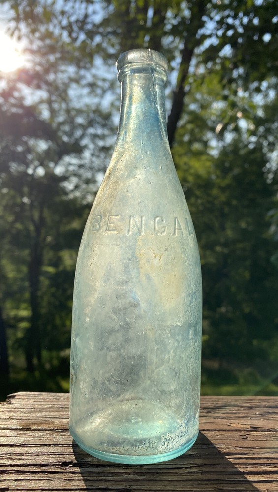 Bengal Bluing , blown bottle,  Aqua 1890s