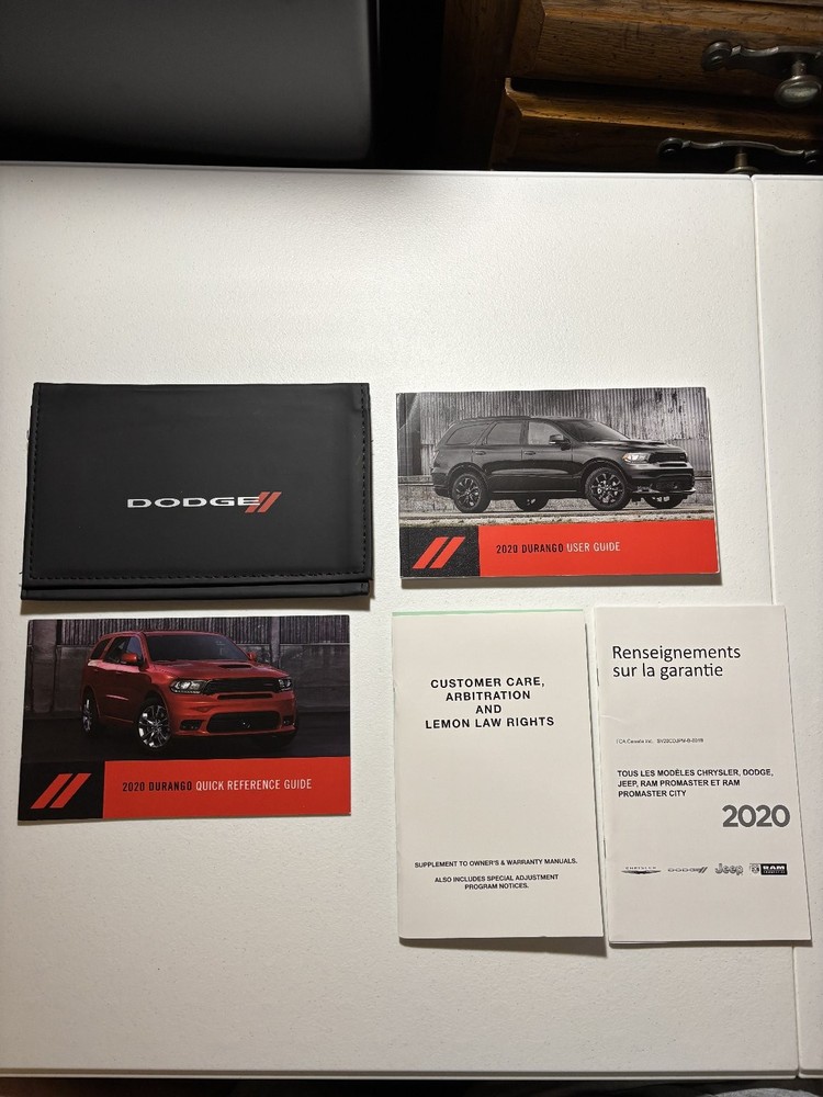 2020 Dodge Durango User's Guide OEM Set
