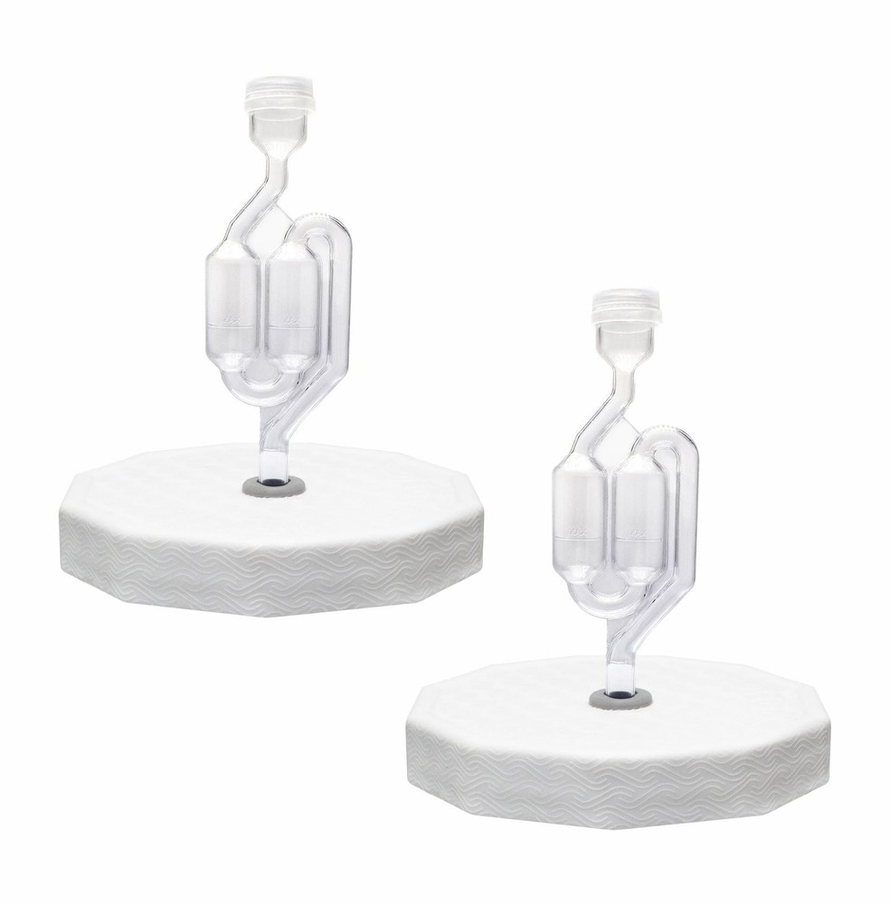 Fermentaholics 2 Pack - 110mm One Gallon Fermentation Lid, Gasket & S Airlock...