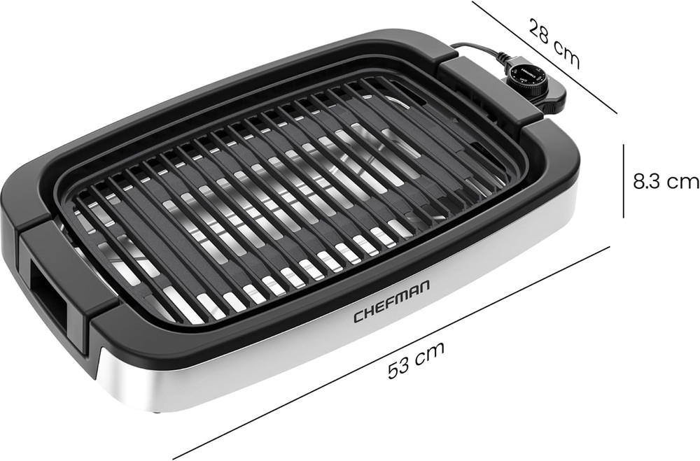 Smokeless Indoor Electric Grill, Extra Large Grilling Surface, Nonstick Table To