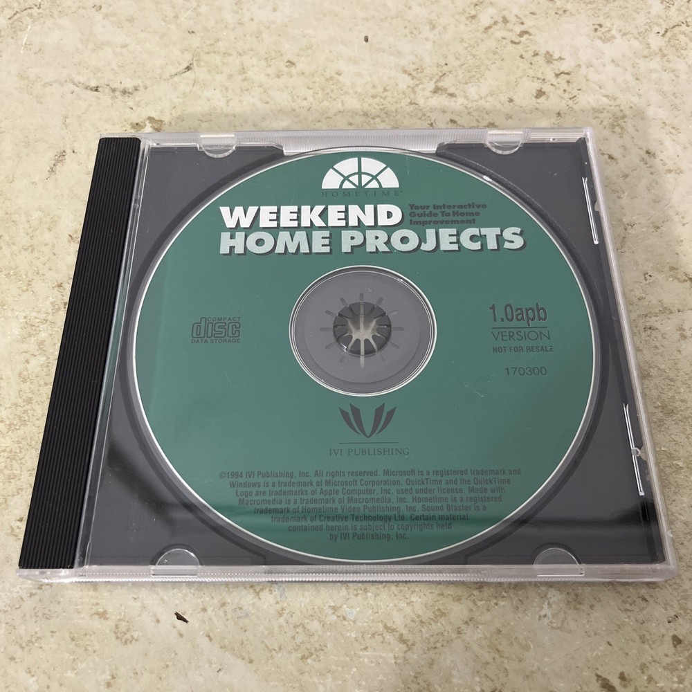 Home Time Weekend Home Projects PC CD Software