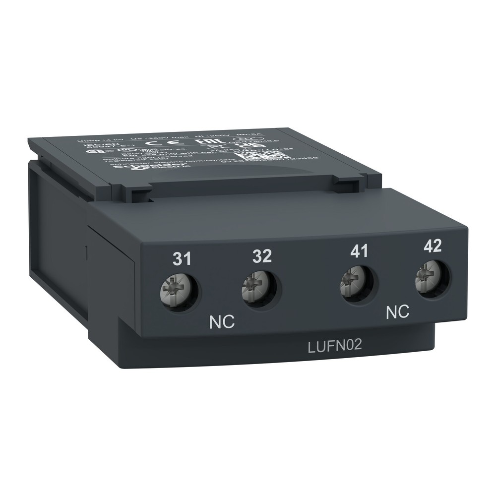 1pcs Schneider LUFN02 auxiliary contact module 2NC