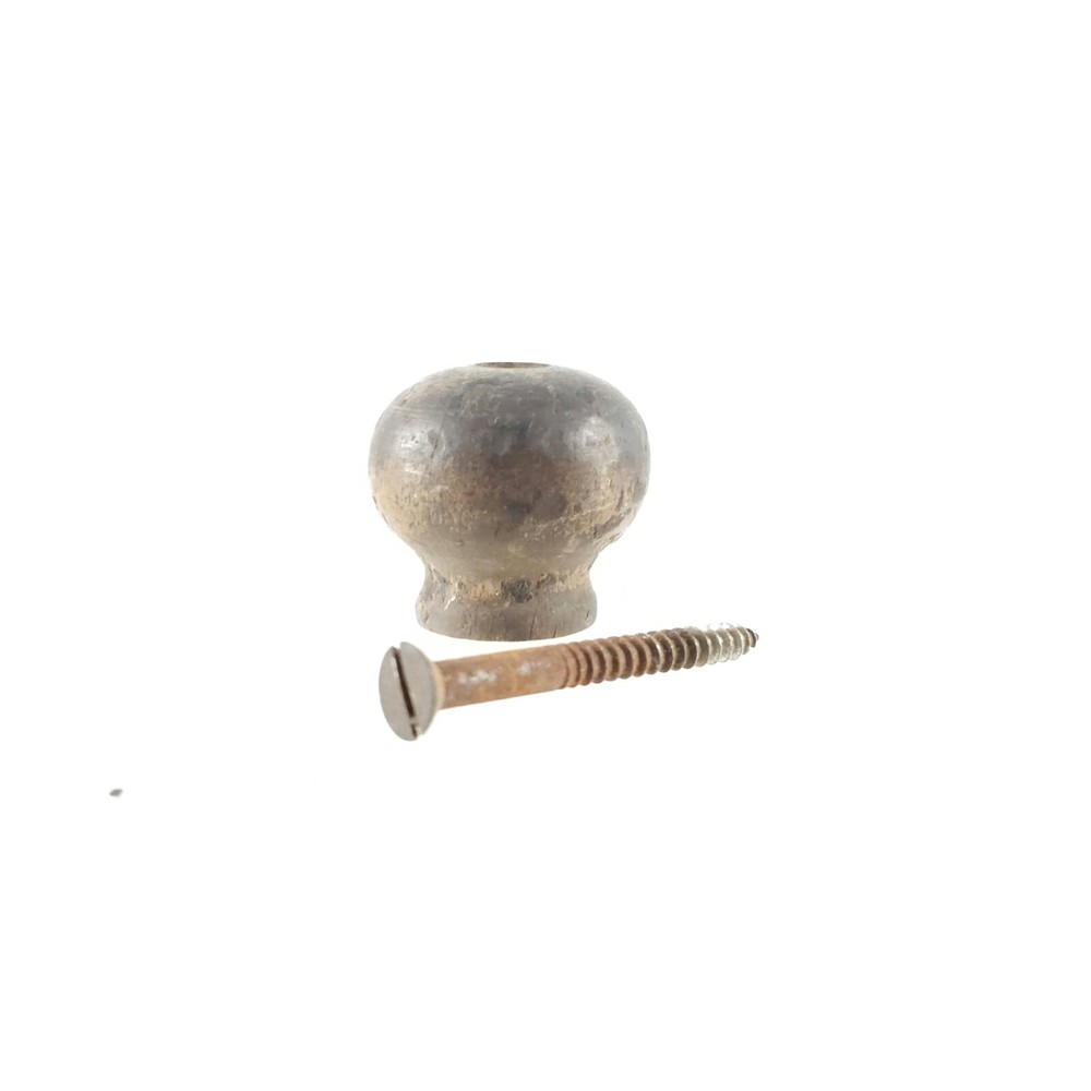 Original Beech Knob & Screw For Stanley's Transitional Smoothing Planes