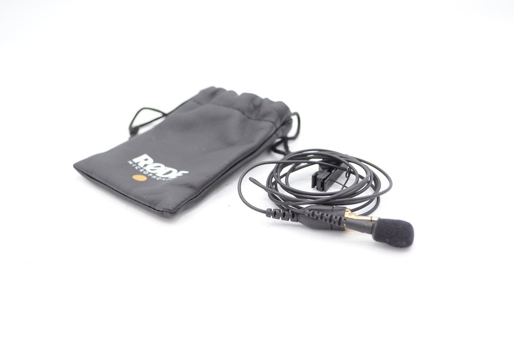 RODE Lavalier Microphone With Pouch, Wind Screen and Tie Clip