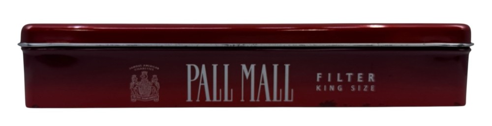 Pall Mall Filter King Size Red 11½" x 4" Hinged Tin Only