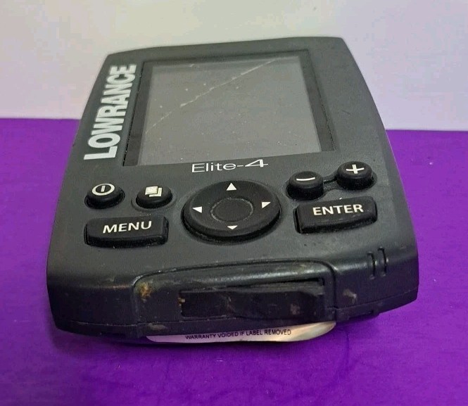 Lowrance Elite-4 Fish Finder / Chartplotter Head Unit UNTESTED