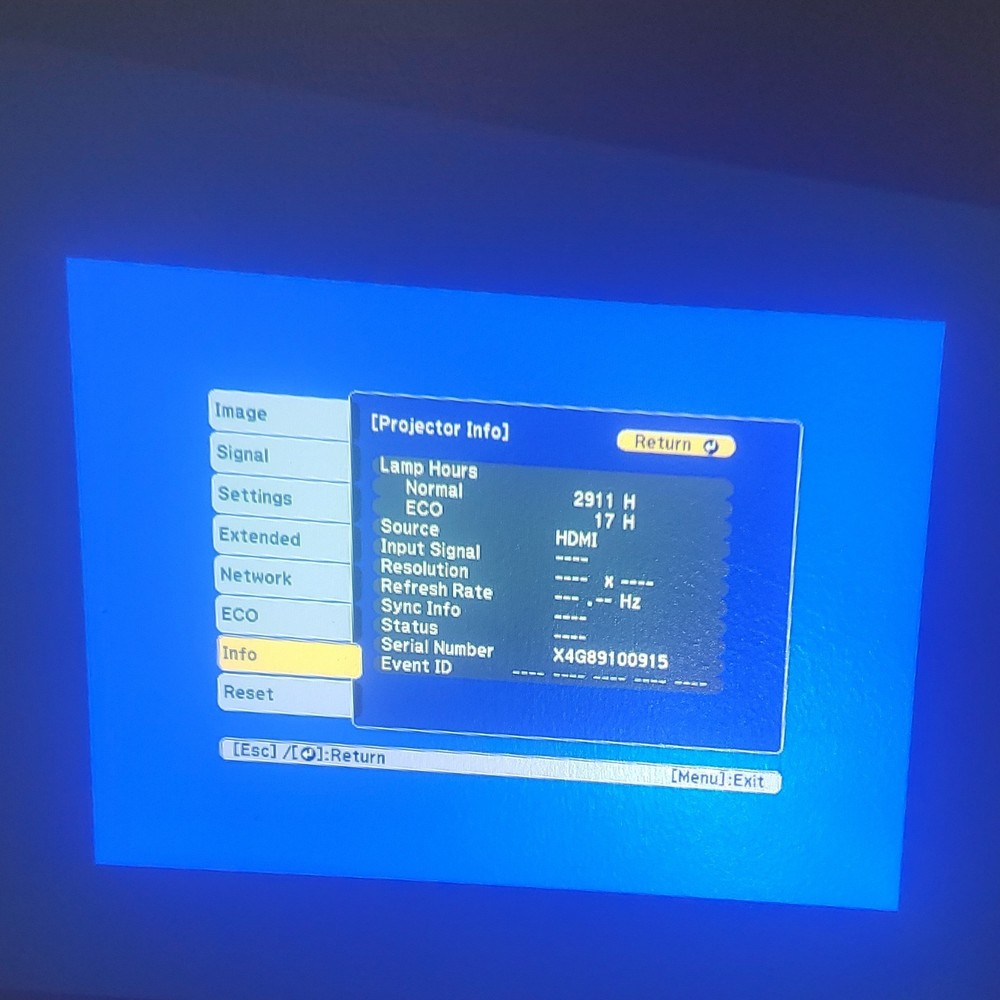 Epson VS250 3LCD Projector, Remote Control, USB VGA, White