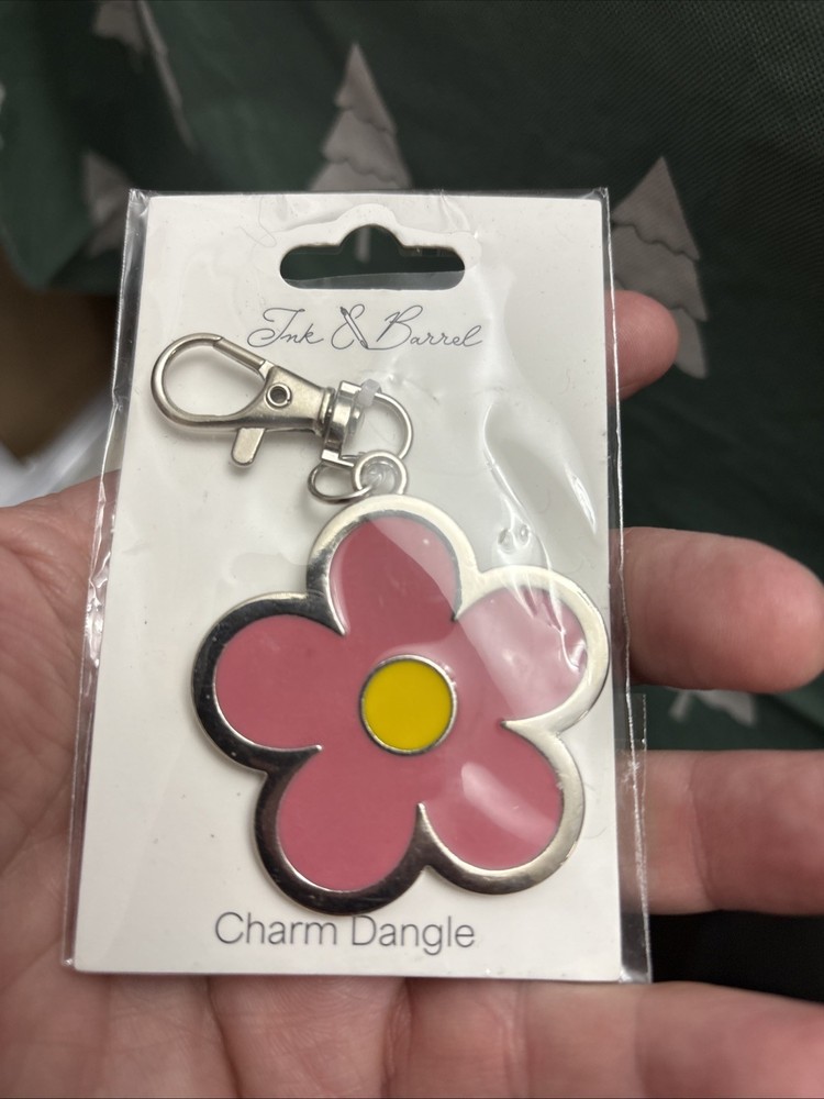 Ink & Barrel Bag Charm Dangle Accessory.