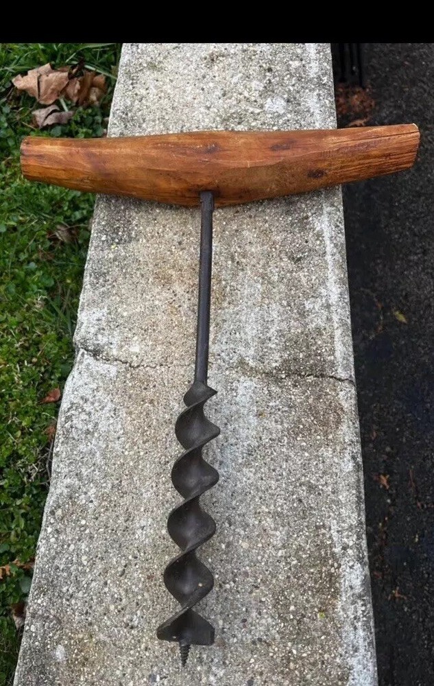 Antique T Handle Hand Drill