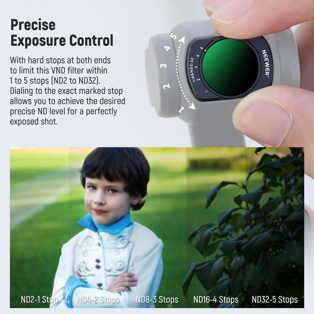 NEEWER FL-83D Variable ND & Diffusion Filter for DJI Pocket 3