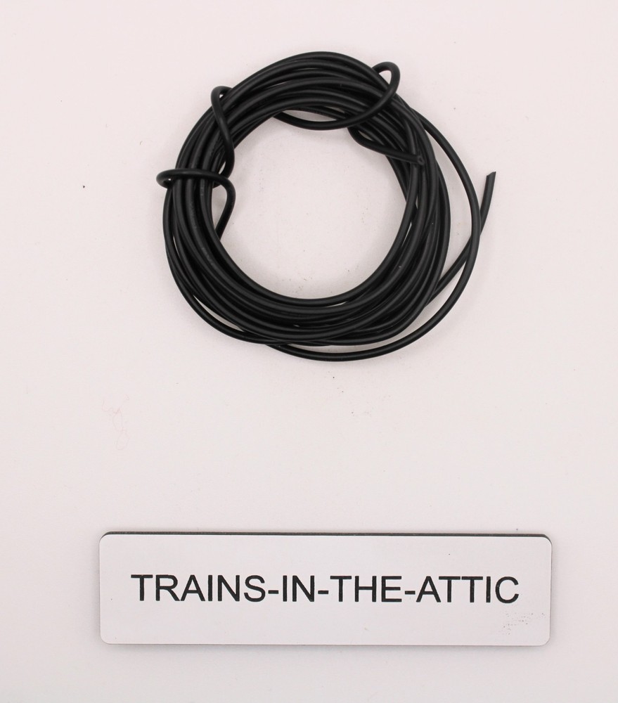 LIONEL  E-UNIT FINGER  WIRE 24 AWG 6' BLACK. NEW