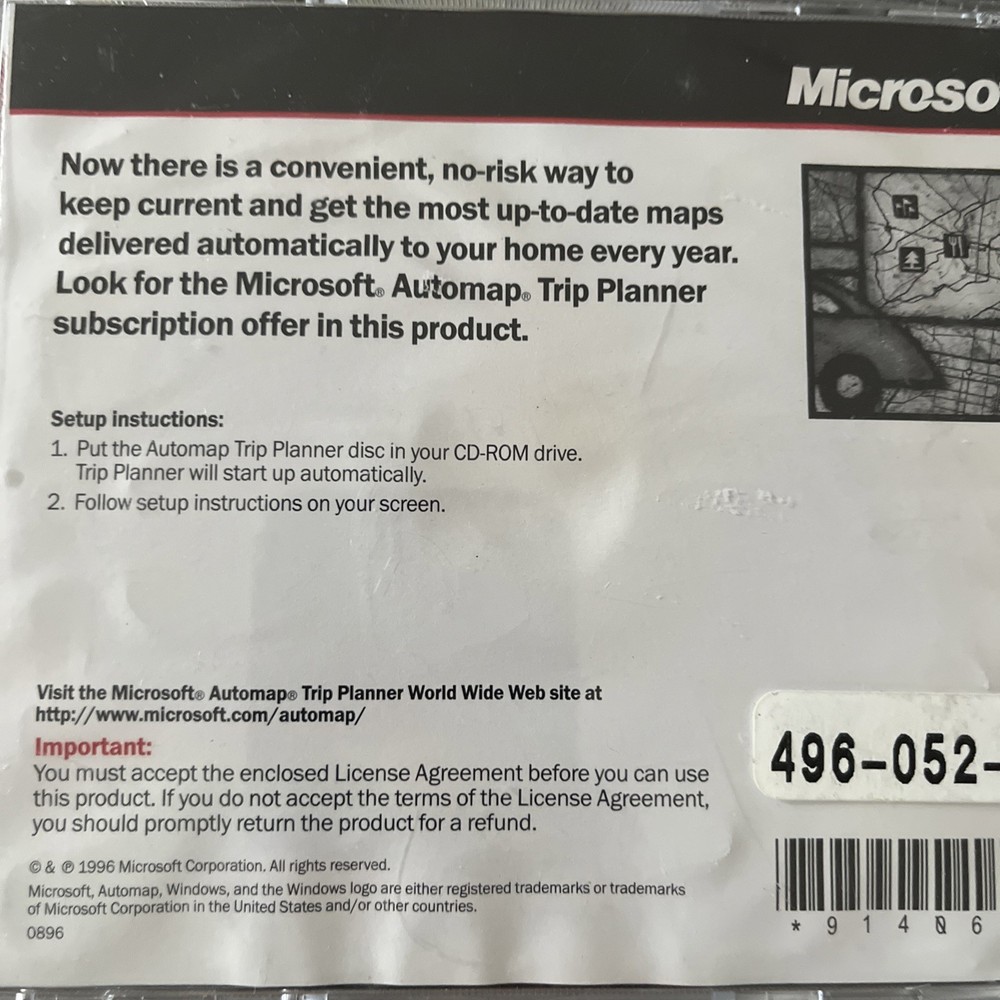 Microsoft Trip Planner 1997 Edition Automap