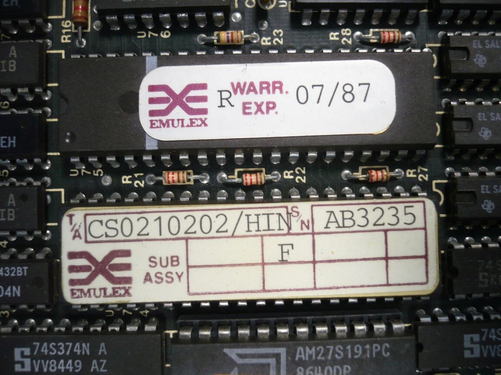 Emulex CU02 DHV11 DEC Digital Equipment Corp Board Module MicroVax Micro PDP Mux