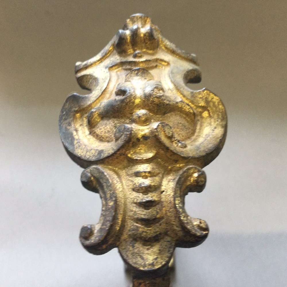 Brass Antique Curtain Holdback Salvaged