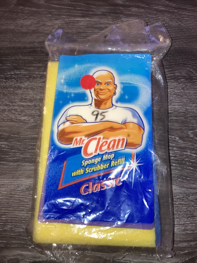 Mr Clean Classic Sponge Mop Refill With Scrubber Item #4230