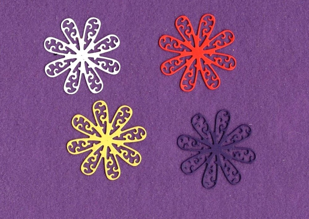 FLOWER # 37 die cuts scrapbook cards