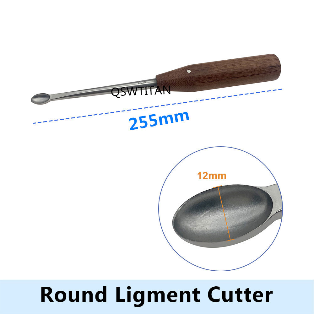 Round Ligment Cutter Hatt Spoon Bone Curette Veterinary Orthopedic Instruments