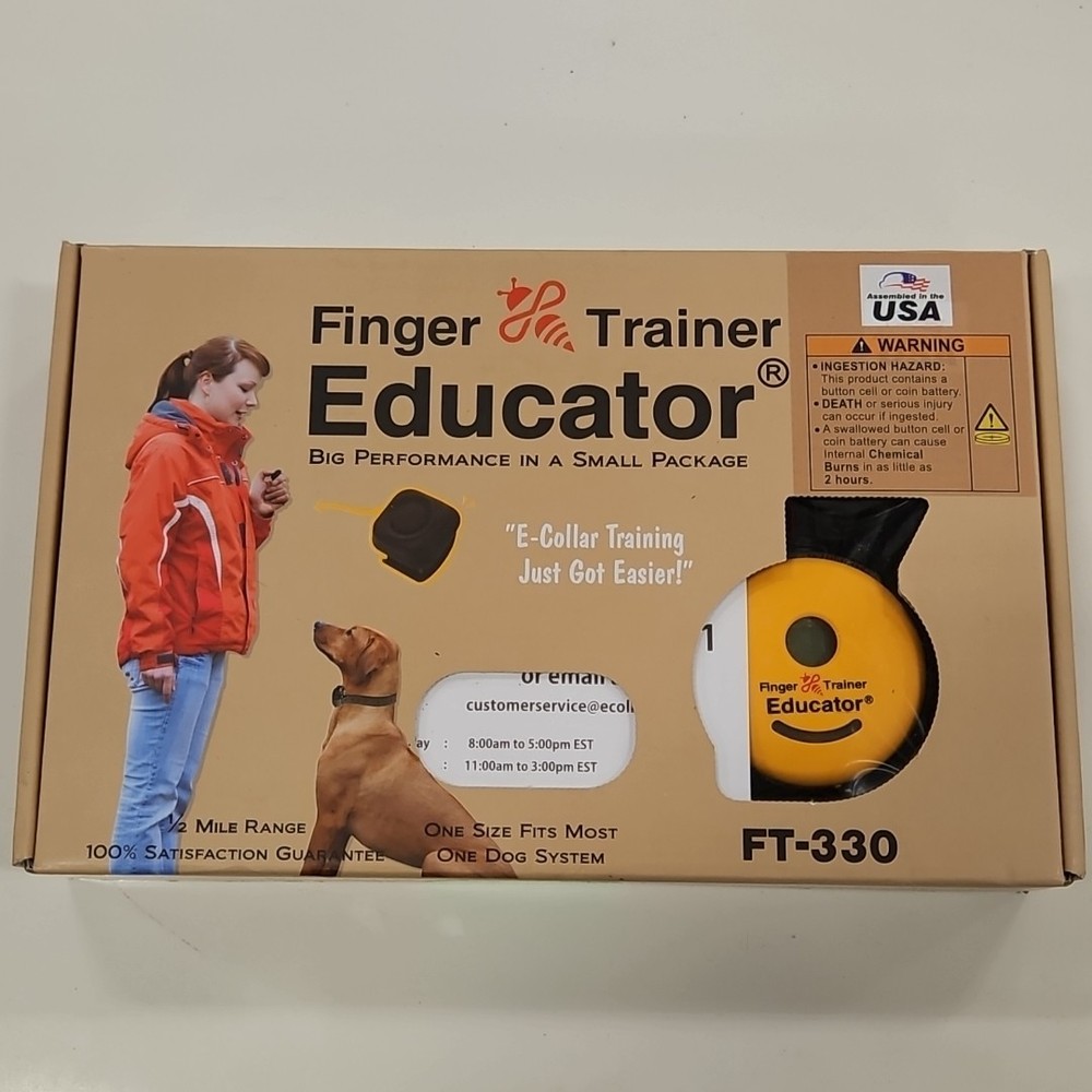 Finger Trainer FT-330 Remote Dog Training Collar by E-Collar Technologies