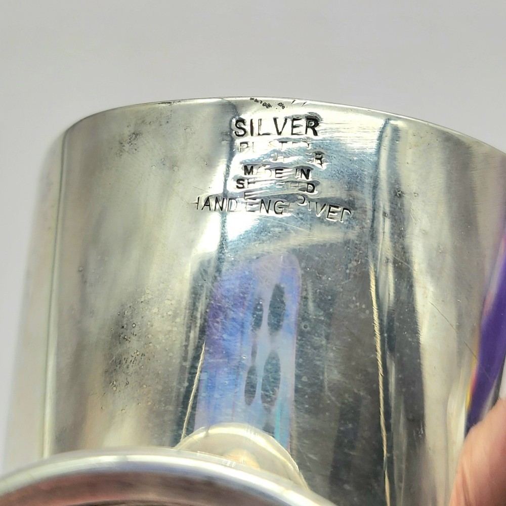 Antique Sheffield England Silver Plated Sugar Scuttle