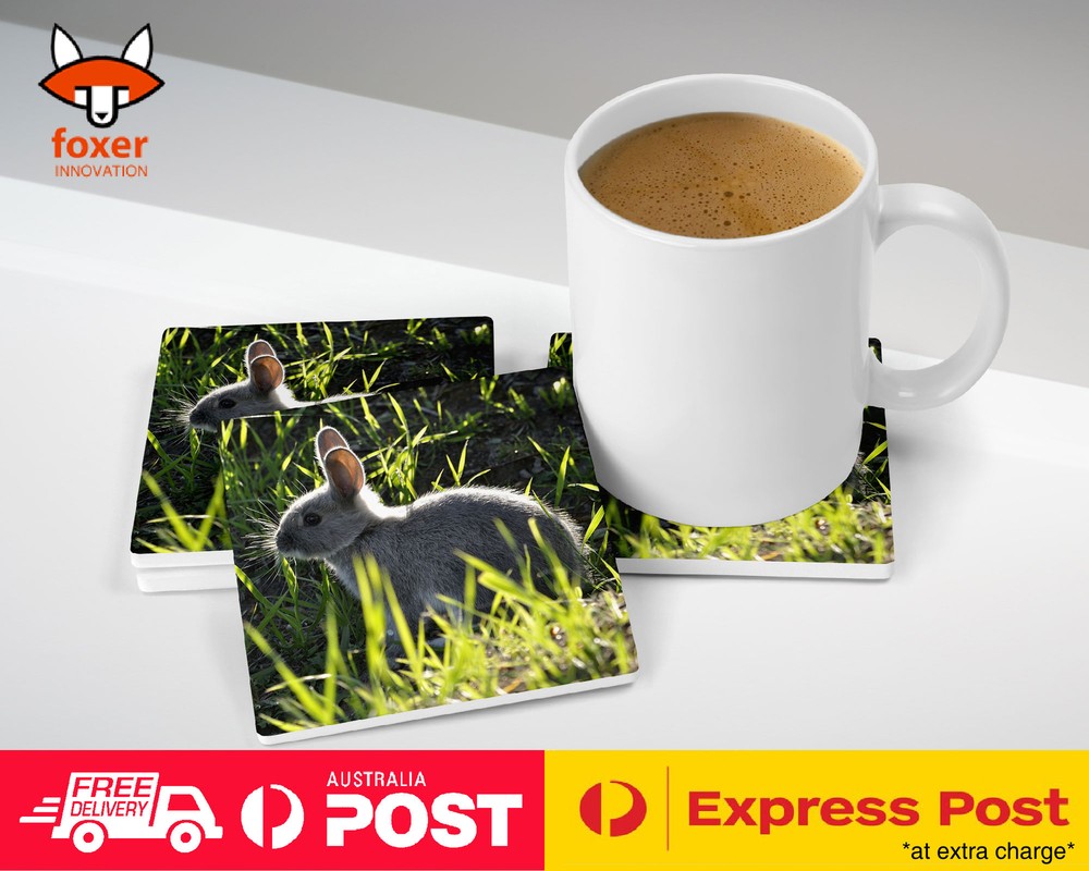COASTER COFFEE DRINKING MAT|CUTE RABBIT BUNNY 12