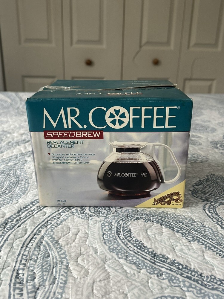 Mr. Coffee 10 Cup DD10 Speedbrew Replacement Decanter for DSP10 Coffeemaker NOB