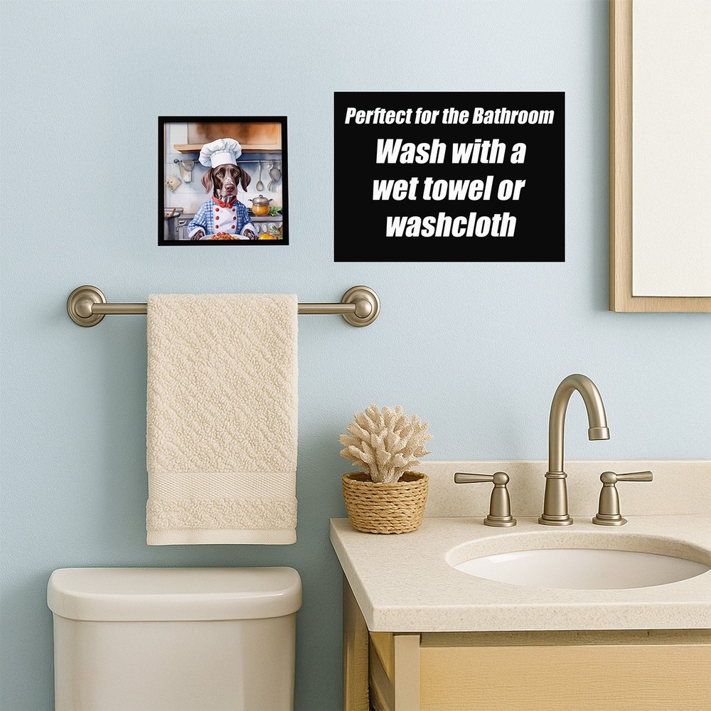 German Shorthaired Pointer The Chef Framed Metal Print DAC6254MFP88