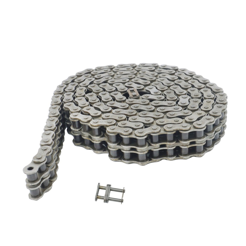 #60-2 Double Strand Duplex Roller Chain 10 Feet with 2 Connecting Link