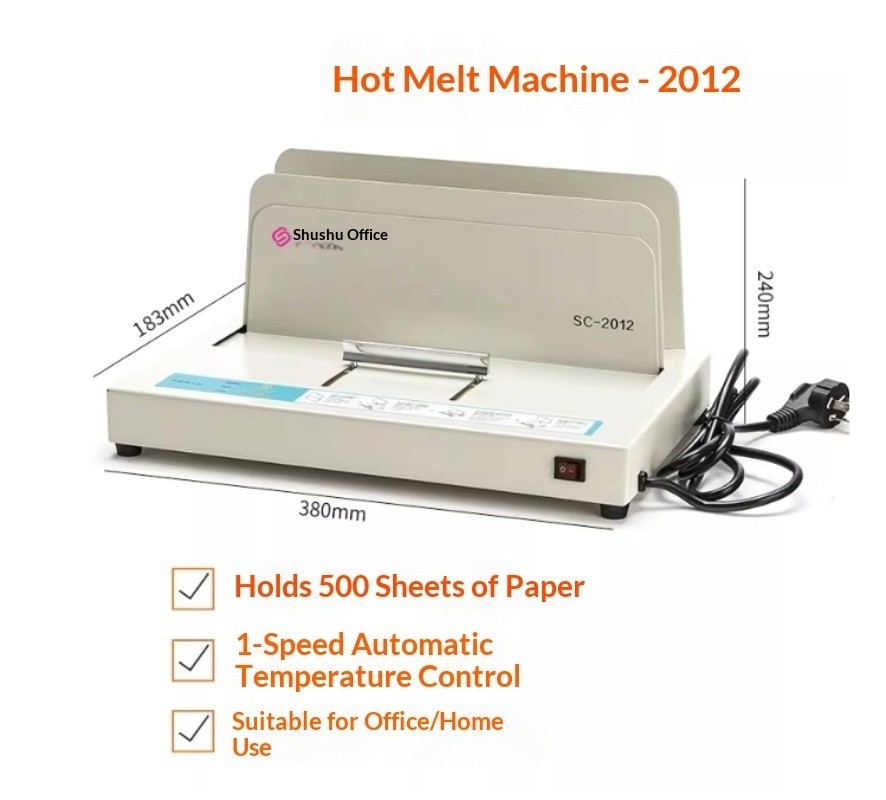 Office-Use Hot-Melt Binding Machine Fully Automatic Compact Perfect Binder