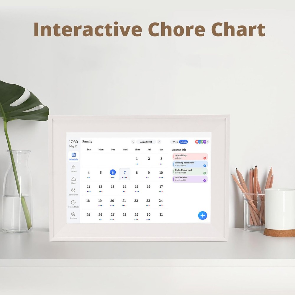 Interactive Digital Calendar Smart Family Planner For Home Use