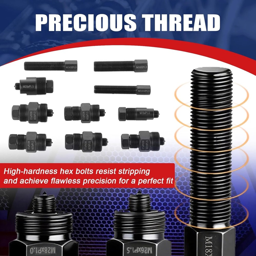 10PCS Motorcycle Flywheel Puller Set, Universal Flywheel Puller Tool Kit