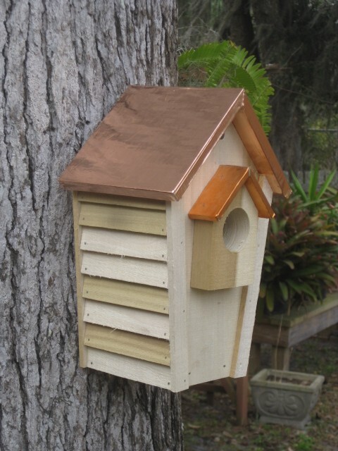 Bluebird House With Copper-Clad Roof