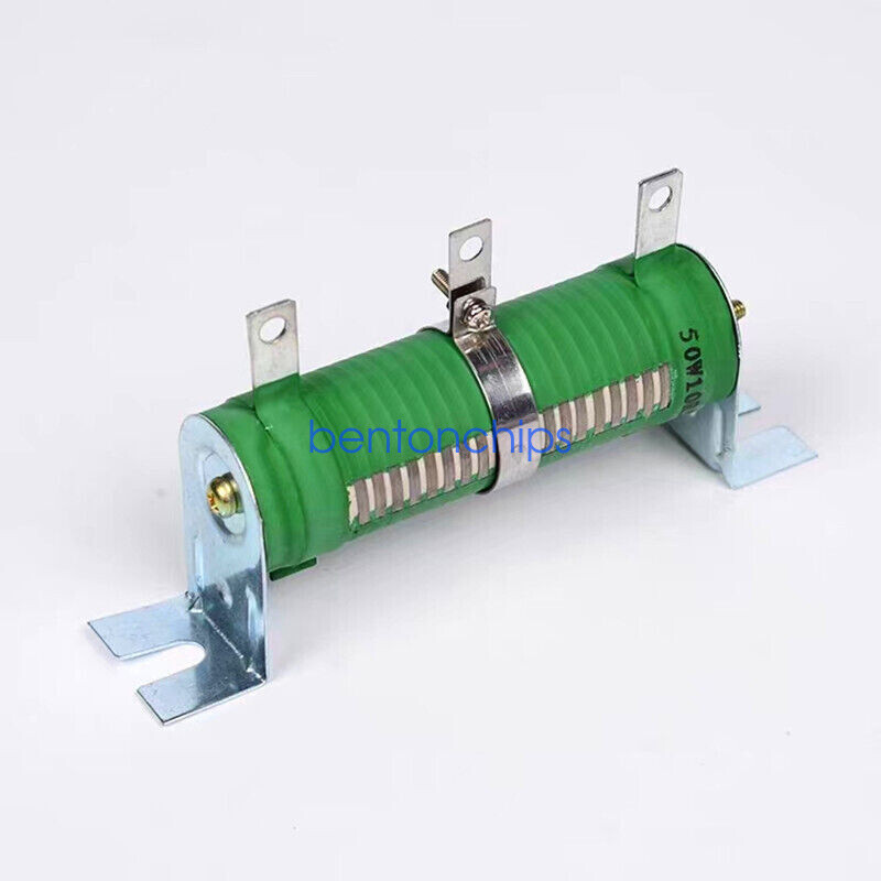 10W 20W30W 50W100W 200W Wire Wound Adjustable Variable Resistor Ceramic Rheostat