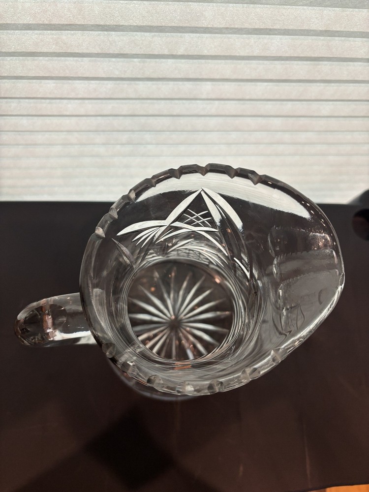 Beautiful Large Cut Crystal Modern Designs Pitcher