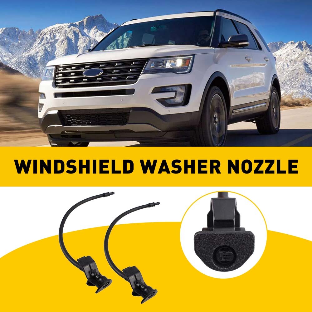 2X Windshield Wiper Washer Nozzle Sprayer For Ford Explorer 2011-2018 Jets EOU