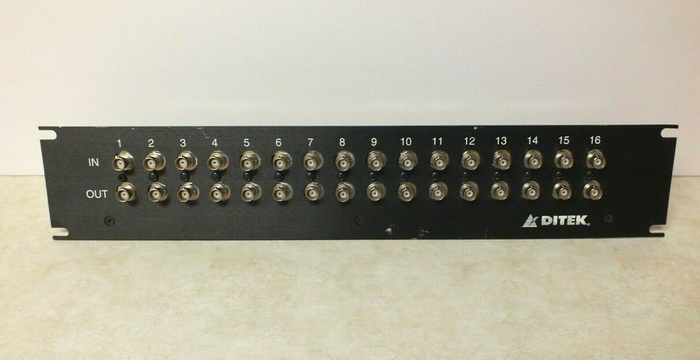 Ditek DTK-RM16 Composite Video Protector 16 Channel Surge Supressor Rack Mount