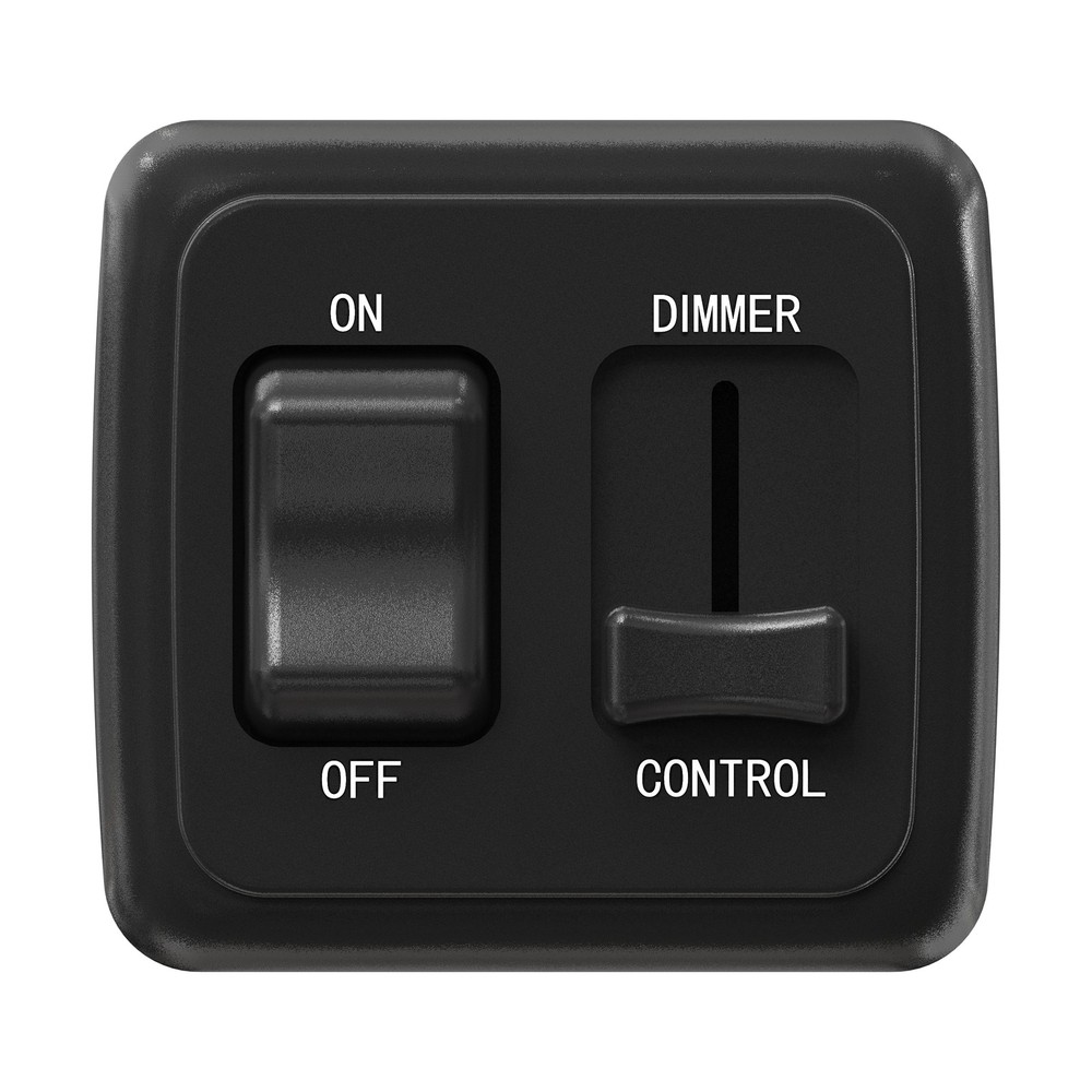 LED Dimmer Switch 12V on-off Light RV Motor Home Camper Trailer Black 12 V